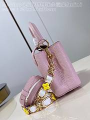 Louis Vuitton LV Mini Capucines Jasmine Pink 21x14x8cm - 6