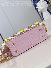 Louis Vuitton LV Mini Capucines Jasmine Pink 21x14x8cm - 4