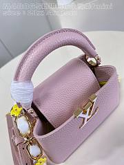 Louis Vuitton LV Mini Capucines Jasmine Pink 21x14x8cm - 3