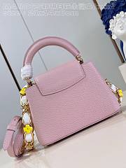 Louis Vuitton LV Mini Capucines Jasmine Pink 21x14x8cm - 2