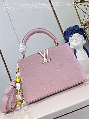 Louis Vuitton LV Capucines BB Jasmine Pink 27x18x9cm - 1