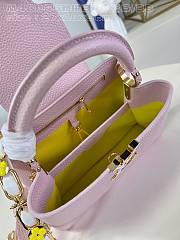 Louis Vuitton LV Capucines BB Jasmine Pink 27x18x9cm - 5