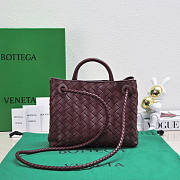 Bottega Veneta Small Andiamo Red Wine 25x22x10.5cm - 3