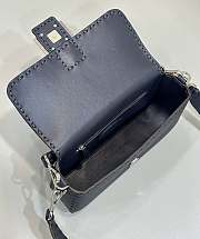 Fendi Baguette Midnight Blue Selleria Bag 27x15x6cm - 5