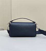 Fendi Baguette Midnight Blue Selleria Bag 27x15x6cm - 2