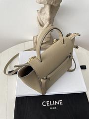 Celine Nano Belt Bag Grained Calfskin Light Taupe 20x20x10cm - 3