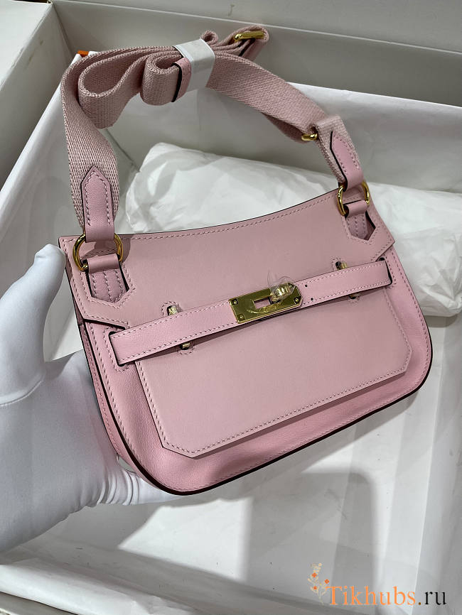 Hermes Mini Jypsiere Crossbody Bag Pink Gold 23 x 17 x 9 cm - 1