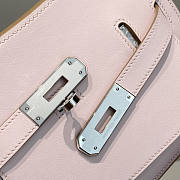 Hermes Mini Jypsiere Crossbody Bag Pink Silver 23 x 17 x 9 cm - 6