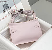 Hermes Mini Jypsiere Crossbody Bag Pink Silver 23 x 17 x 9 cm - 2