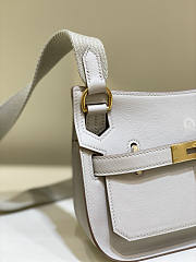 Hermes Mini Jypsiere Crossbody Bag White Gold 23 x 17 x 9 cm - 2