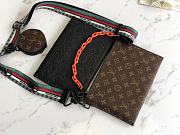 Louis Vuitton LV Trio Pouch Taurillon Illusion Silver 25x17x1.5cm - 2