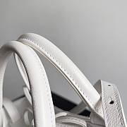 Bottega Veneta Candy Arco Leather Tote Bag White 20x13x7cm - 5