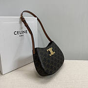 Celine Medium Tilly Bag Canvas Calfskin 22x13.5x4cm - 3