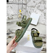 Dior Dioract Sandals Lambskin Green - 2