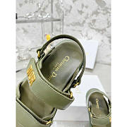 Dior Dioract Sandals Lambskin Green - 5