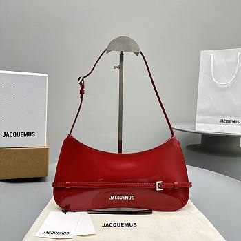 Jacquemus Le Chouchou Belted shoulder Bag Red 26x14cm