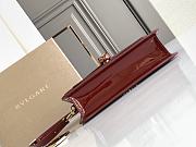 BVLGARI Serpenti Forever Shoulder Bag Red Wine 22x15x4.5cm - 3