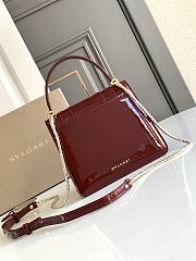 BVLGARI Serpenti Forever Top Handle Red Wine 18.5 x 16 x 10.5 cm - 4