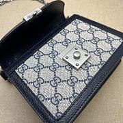 Gucci Ophidia GG Mini Shoulder Bag Blue 17.5x13x6cm - 3