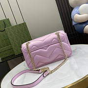 Gucci GG Marmont Small Shoulder Bag Pink 26cm - 5