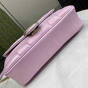 Gucci GG Marmont Small Shoulder Bag Pink 26cm - 4