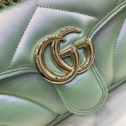 Gucci GG Marmont Small Shoulder Bag Green 26cm - 2