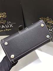 Delvaux Brillant PM Surpiqué Black 24x12x19cm - 4