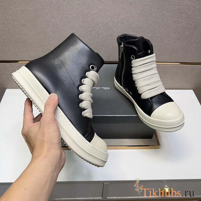 Rick Owens Jumbo Lace High Black - 1