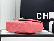 Chanel Flap Bag Pink 12.5x16x4.5cm - 4