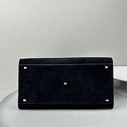 The Row Soft Margaux 17 Bag in Suede Black 43x24x30cm - 5