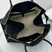 The Row Soft Margaux 17 Bag in Suede Black 43x24x30cm - 2