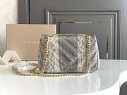 BVLGARI Serpenti Cabochon Snakeskin 22.5x15x10cm - 3