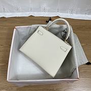 Hermes 25 Kelly Bag White Gold Epsom 25cm - 4