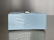 Balenciaga Hourglass Crocodile Blue 23cm - 6