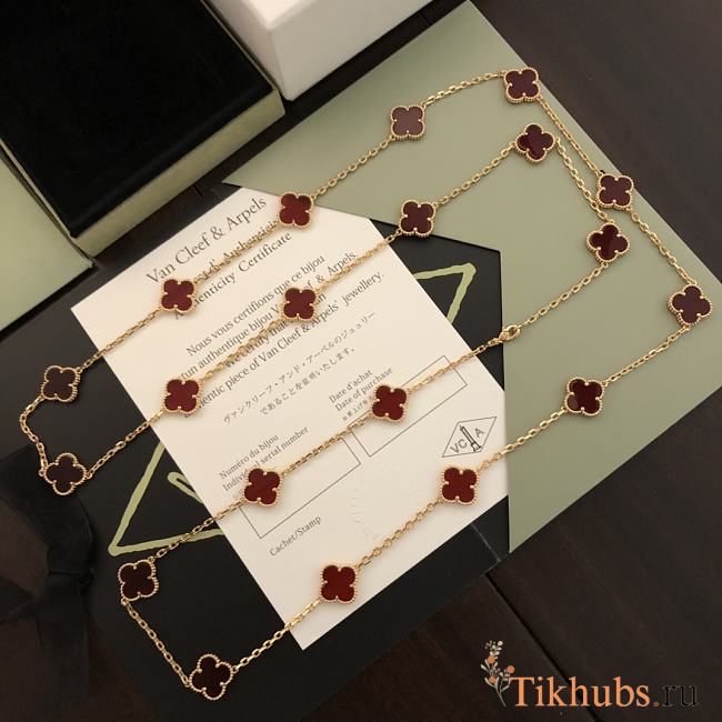 Van Cleef & ArPels Alhambra Long Red Necklace - 1