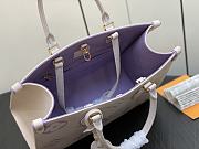 Louis Vuitton LV Onthego MM Latte/Bubble Purple 35 x 27 x 14 cm - 6