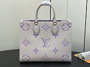 Louis Vuitton LV Onthego MM Latte/Bubble Purple 35 x 27 x 14 cm - 4