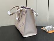 Louis Vuitton LV Onthego MM Latte/Bubble Purple 35 x 27 x 14 cm - 3