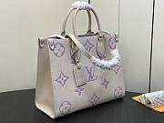 Louis Vuitton LV Onthego MM Latte/Bubble Purple 35 x 27 x 14 cm - 2