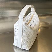 Bottega Veneta Mini Wallace White Vernis 23x13x9.5cm - 5