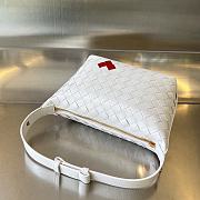 Bottega Veneta Mini Wallace White Vernis 23x13x9.5cm - 4