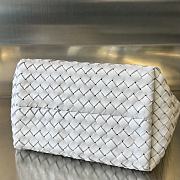 Bottega Veneta Mini Cabat White Vernis 20x15x12cm - 4