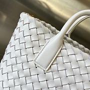 Bottega Veneta Mini Cabat White Vernis 20x15x12cm - 3