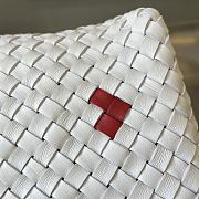 Bottega Veneta Large Cabat White Vernis 51x45x20cm - 5