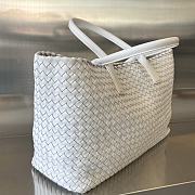 Bottega Veneta Large Cabat White Vernis 51x45x20cm - 4