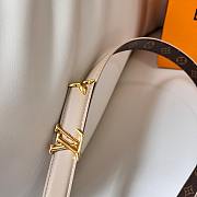 Louis Vuitton LV Pretty LV 20mm Reversible Belt White - 4