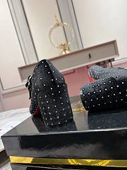 Christian Louboutin Miss Jane Plum Strass 55 mm Pump Velvet and strass - 4