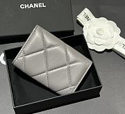 Chanel 19 Grey Wallet 11x7.5x2cm - 4