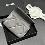 Chanel 19 Grey Wallet 11x7.5x2cm - 3