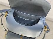 Dior Bobby Bag Blue 22x17x6cm - 4